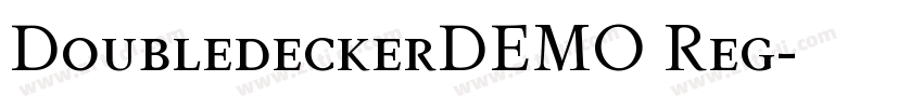 DoubledeckerDEMO Reg字体转换